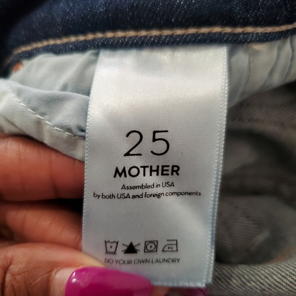 MOTHER The Weekender Fray Flare Jeans | Blue Wash | Size 25 | - Picture 8 of 9